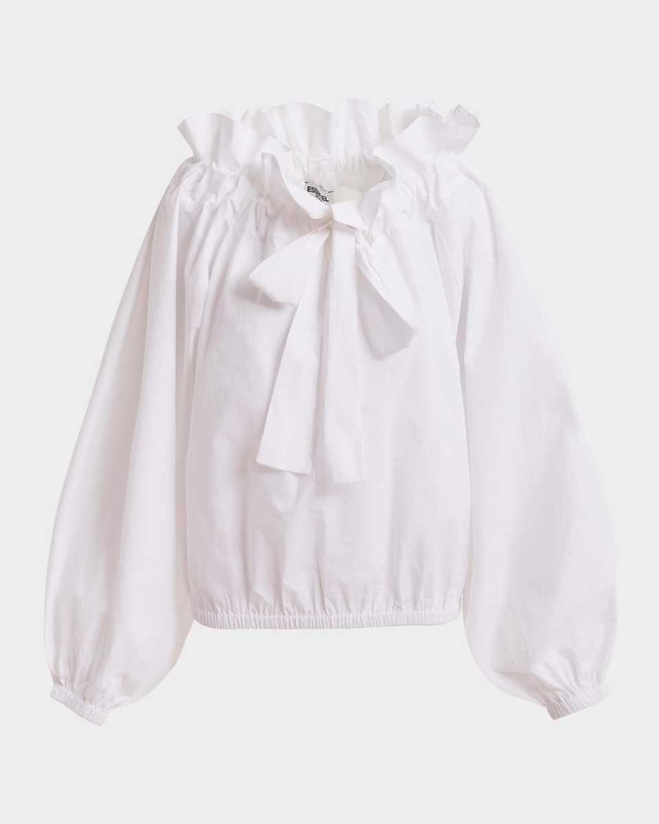 Haquiri Voluminous Cotton Blous